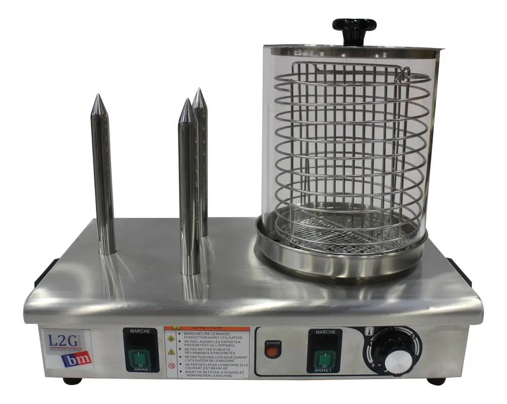 CHAUFFE-SAUCISSES ELECTRIQUE 3 PLOTS CHAUFFANTS BOCAL