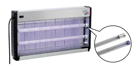 EXTERMINATEUR D'INSECTES AVEC 2 TUBES LED 2X9 W