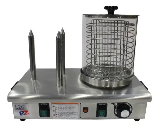CHAUFFE-SAUCISSES ELECTRIQUE 3 PLOTS CHAUFFANTS BOCAL