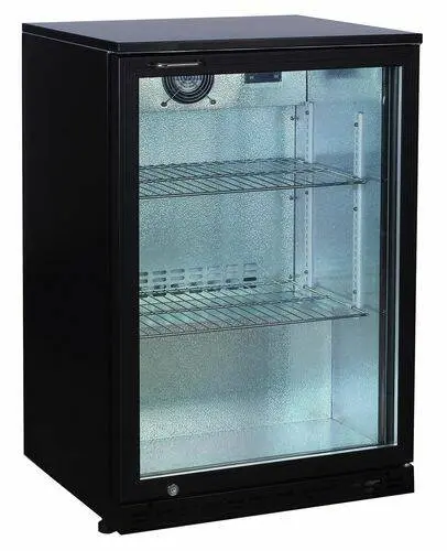 MEUBLE ARRIERE DE BAR SKIN PLATE 0/+8°C, 1 PORTE VITREE, 2 CLAYETTES